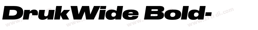 DrukWide Bold字体转换